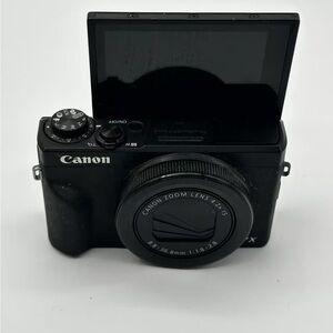 Canon Black Digital Camera with Articulating Screen